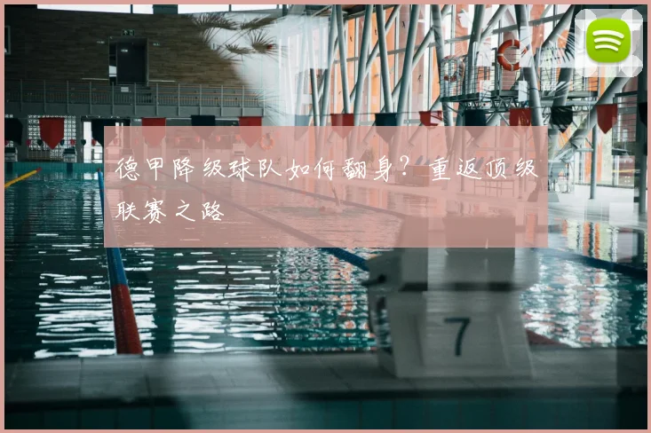 德甲降级球队如何翻身?重返顶级联赛之路